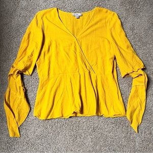 Halston Linen Blend Blouse